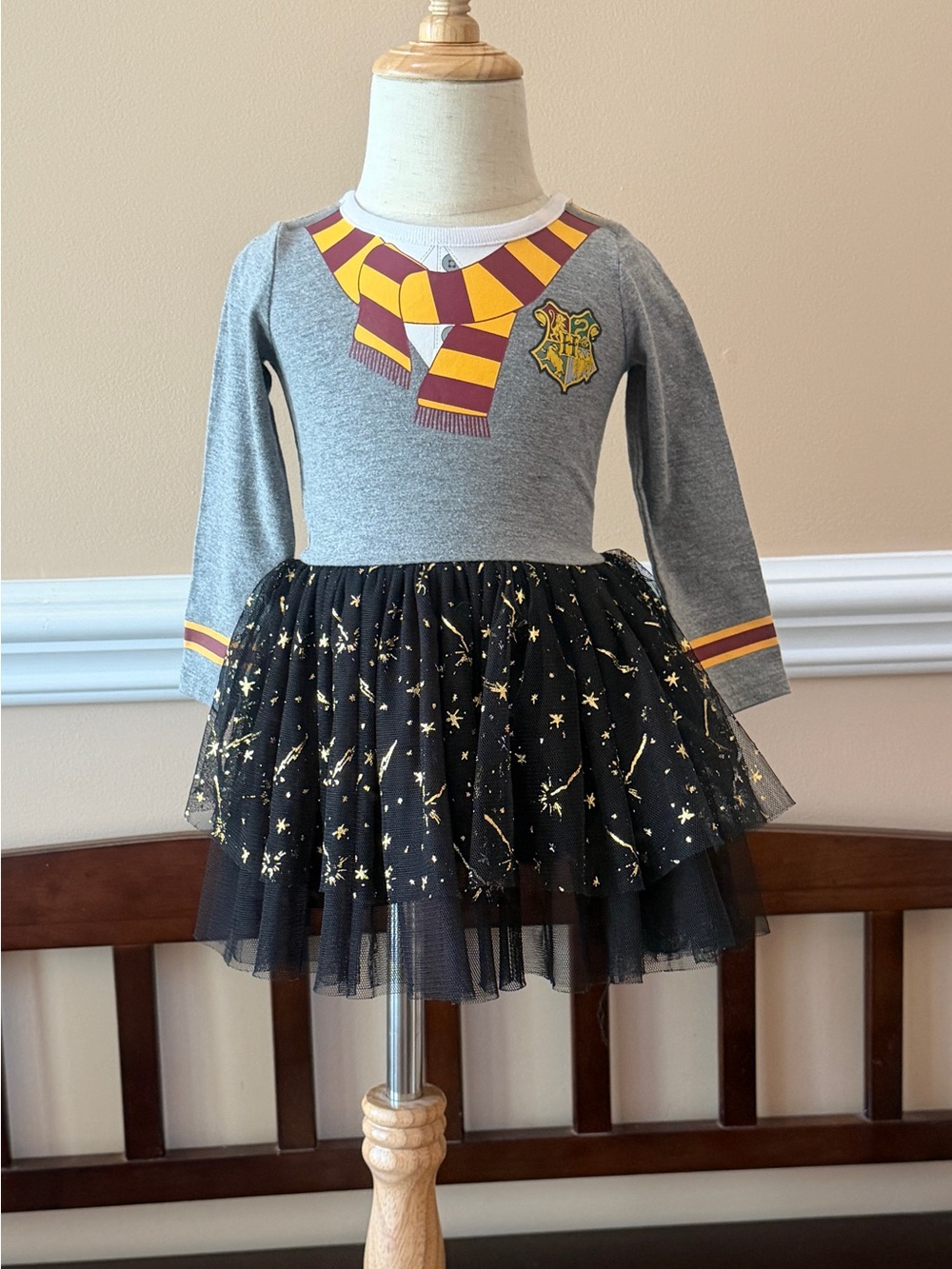 Harry Potter Long Sleeve Dress with Tulle Skirt